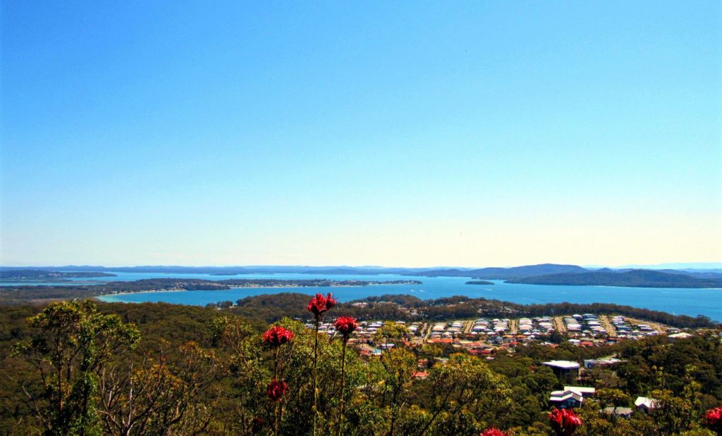 View from Gan Gan Lookout, Nelson Bay, Port Stephens.