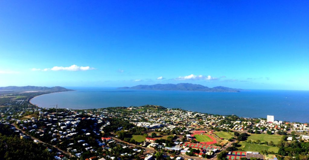 View across to Magnetic Island from Townsville.