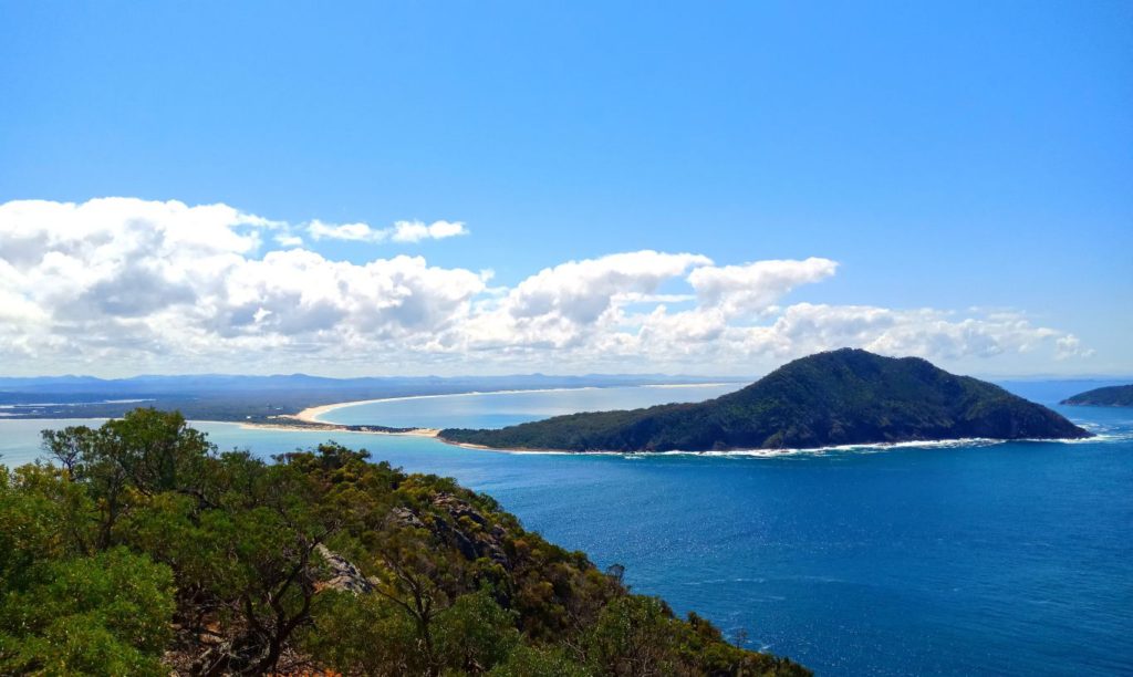 View from Tomaree Head SUmmit walk, Port Stephens.