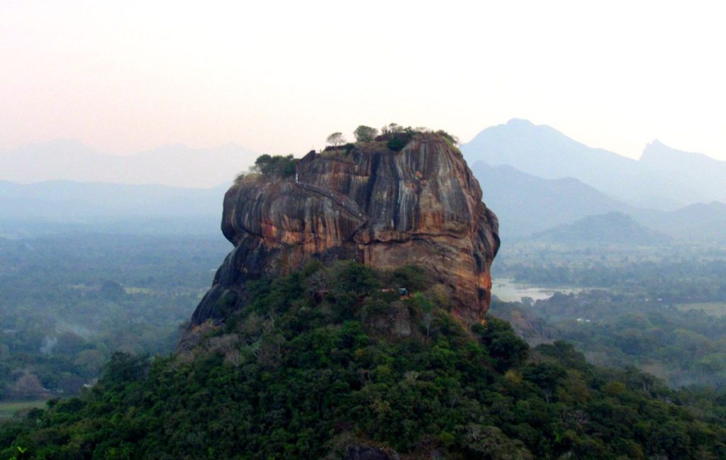 Lion Rock, Sigirya, Sri Lanka. Viewed from Pidurangala Rock.