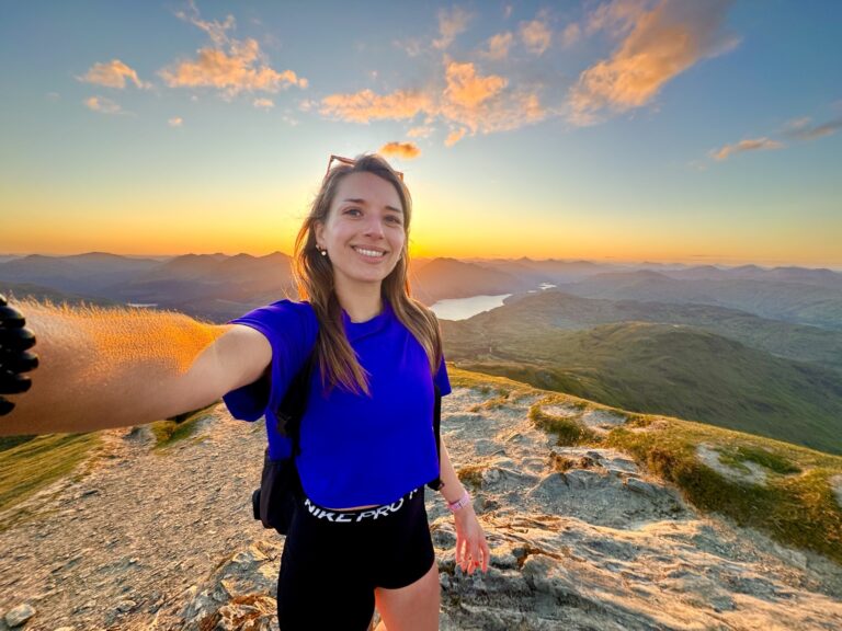 Hiking Ben Lomond, the Perfect First Munro: Chasing the Sunset