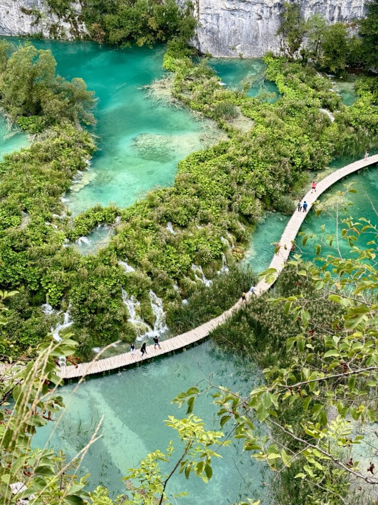 View over Plitvice Lakes on a solo day trip from Zadar